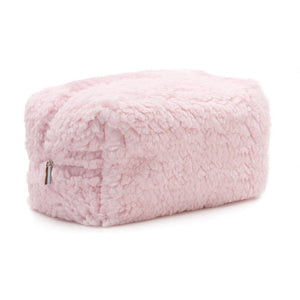 Zipper Plush Cosmetics Storage Bag