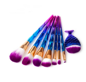 Makeup Brush Make-up Tool Mermaid DiamondGrindDiamond Combination GUJHUI